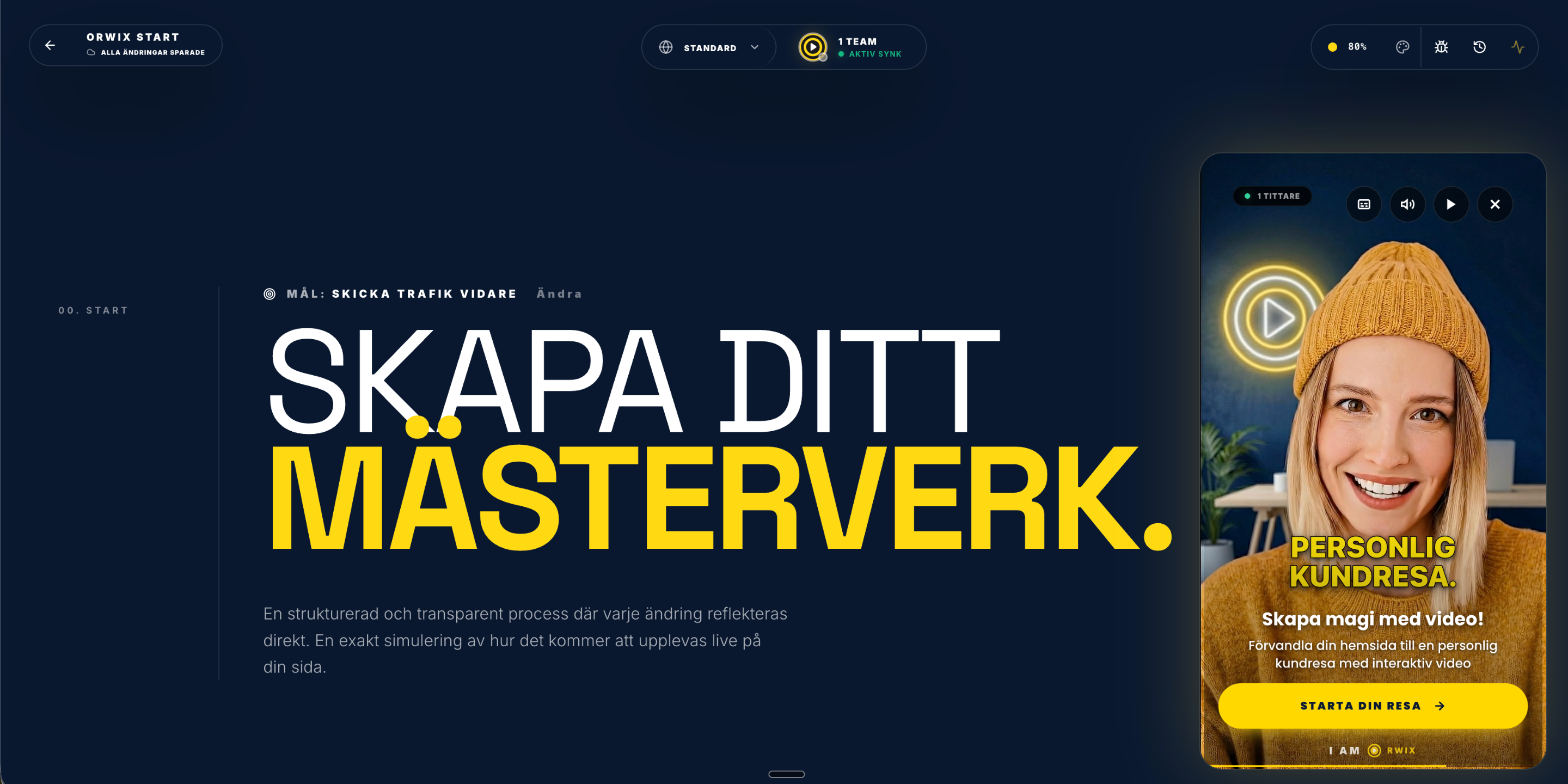Orwix Editor Interface