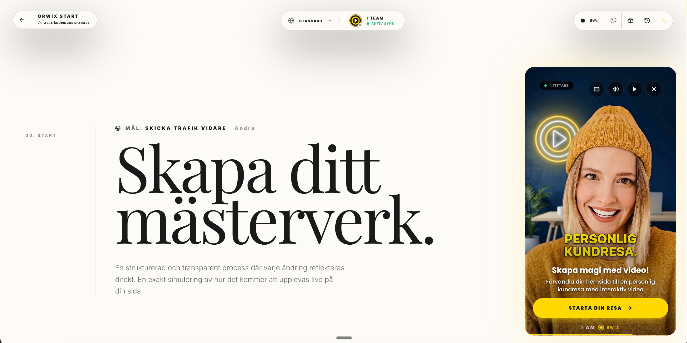 Orwix Editor Interface